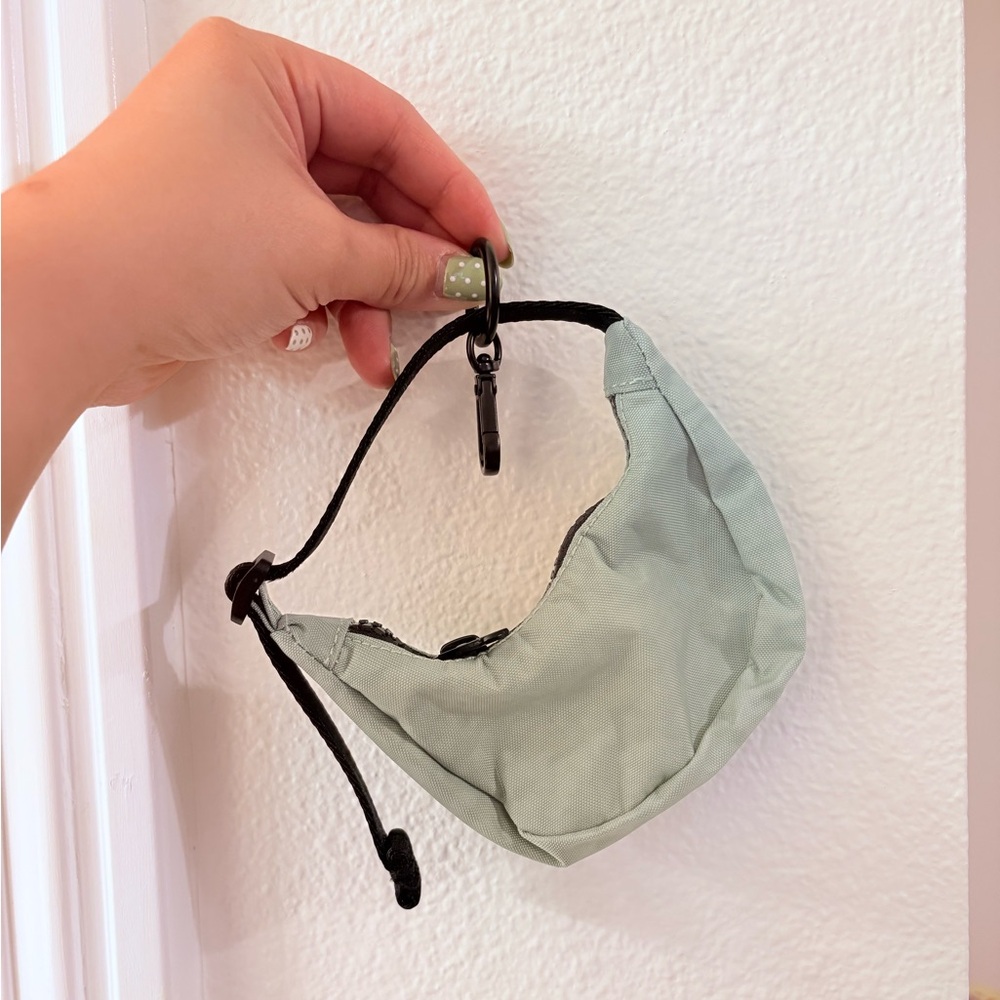 BAGGU Crescent Bag Charm in Seafoam